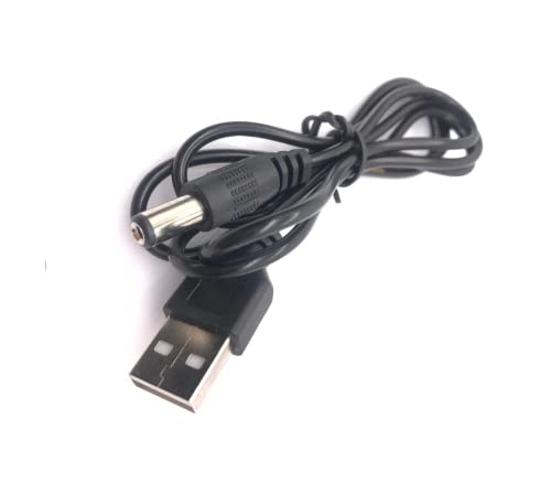 CentIoT - DC 5.5X 2.1 MM FEMALE DC Socket adapter Connectors to 6.3 6.0 5.5 4.8 4.0 3.5mm 2.5 2.1 1.7 1.35mm Male jack plug power adaptor (6 in 1 USB to DC Cable)