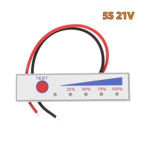 CentIoT - Battery Power Indicator - 18650 Li-ion lipo Lithium Battery Capacity Indicator Power LED Display PCB Board Meter Tester - with switch and Bezel 6CM
