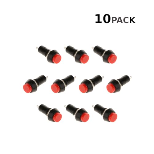 CentIoT - PBS-11A Circular Push Button Switch - 12MM Self-locking Latching