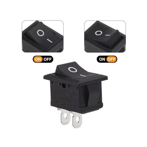 CentIoT - Rocker Switch - KCD1 snap fit 250V 6A SPST ON-OFF 2 Position, 2PIN