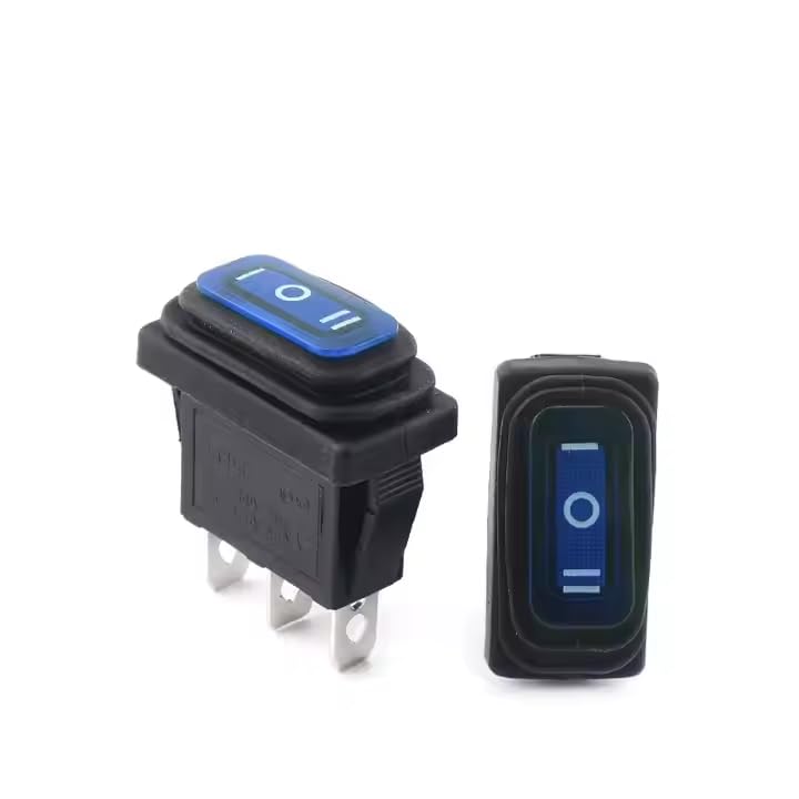 CentIoT - Waterproof Rocker Switch - IP65 KCD3 250V 35X18mm 15A 3PIN ON-OFF-ON SPDT