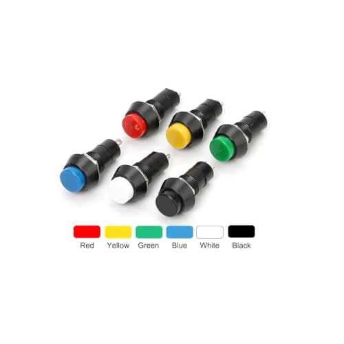 CentIoT - PBS-11A Circular Push Button Switch - 12MM Self-locking Latching