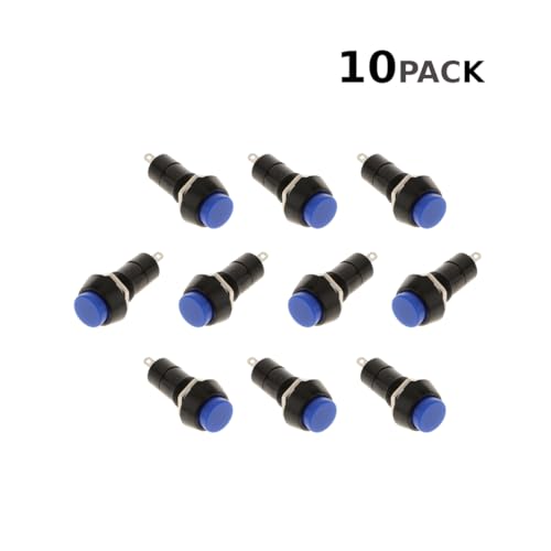 CentIoT - PBS-11A Circular Push Button Switch - 12MM Self-locking Latching