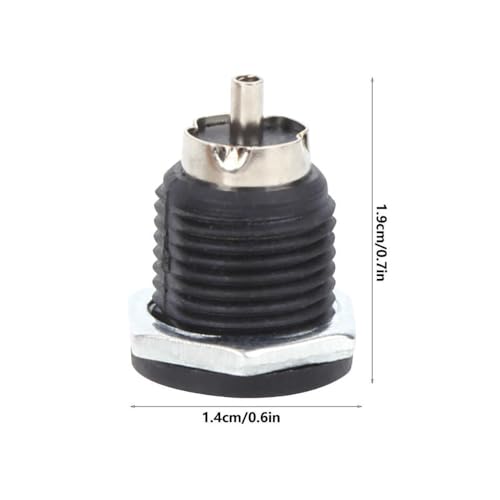 DC Power Jack Male Socket - Panel Mount Plastic 12V 5A