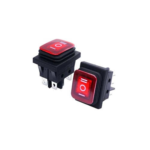 CentIoT - Waterproof Rocker Switch - IP65 KCD4 250V 16A 6PIN DPDT ON-OFF-ON