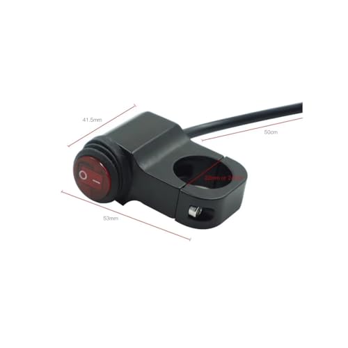 CentIoT - Waterproof Aluminum Alloy bike Handle bar switch - 12V 16A 3 Wire 22mm