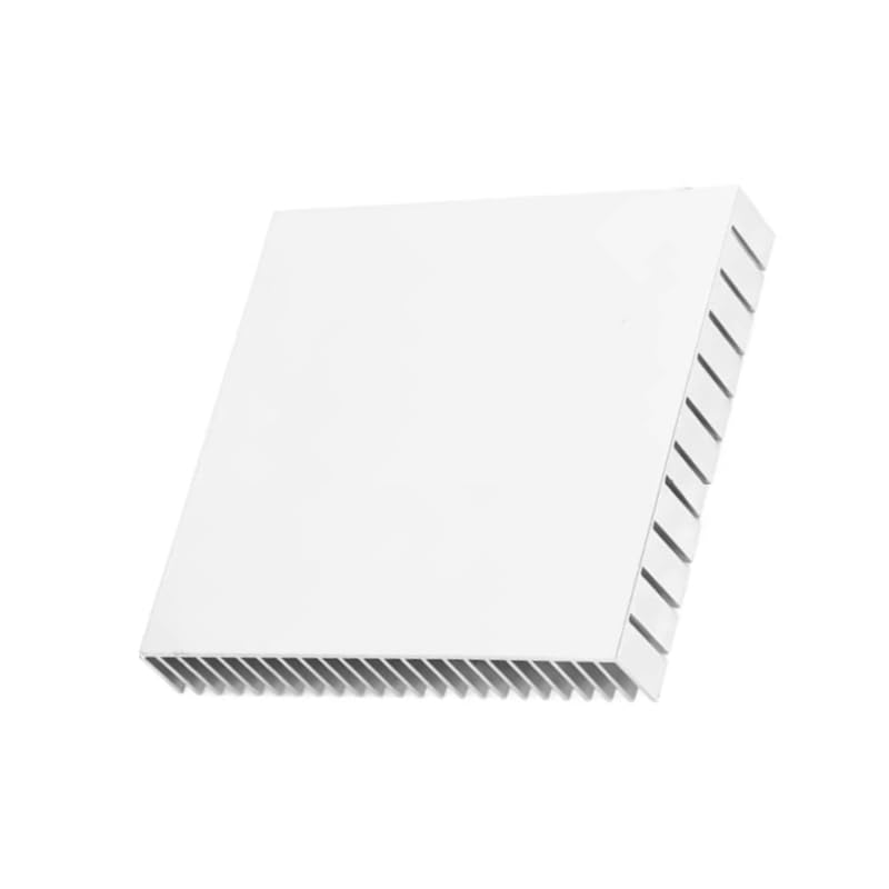 CentIoT - Aluminum HeatSink for electronic Chip LED RAM COOLER cooling (50x50x11mm, Silver)