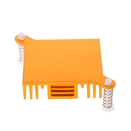 CentIoT® Golden 40MM SQUARE Northbridge Heat sink Aluminum Heatsink Cooler - for Computer Motherboard North Bridge, graphics card and Peltier