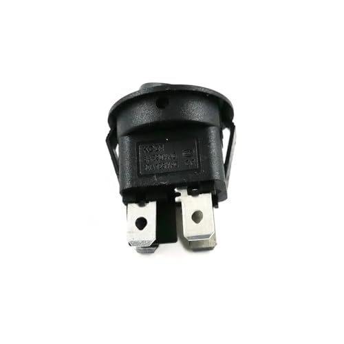 CentIoT - Illuminated DPST ON/OFF KCD1 Round Rocker Switch 4.8mm terminals - 220VAC 6A, 4PIN