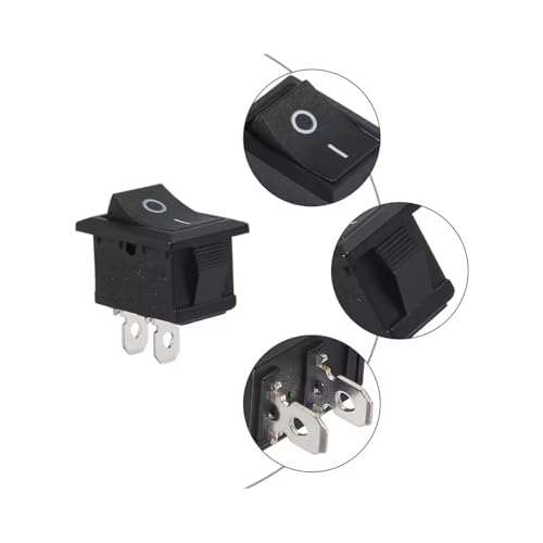 CentIoT - Rocker Switch - KCD1 snap fit 250V 6A SPST ON-OFF 2 Position, 2PIN