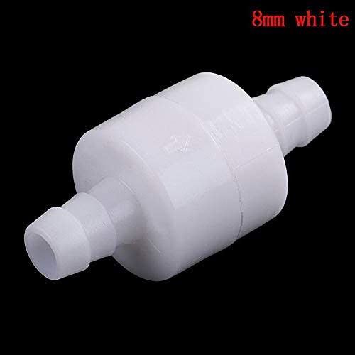 CentIoT - One-Way Non-Return inline check valve - plastic White - for Water fuel gas liquid