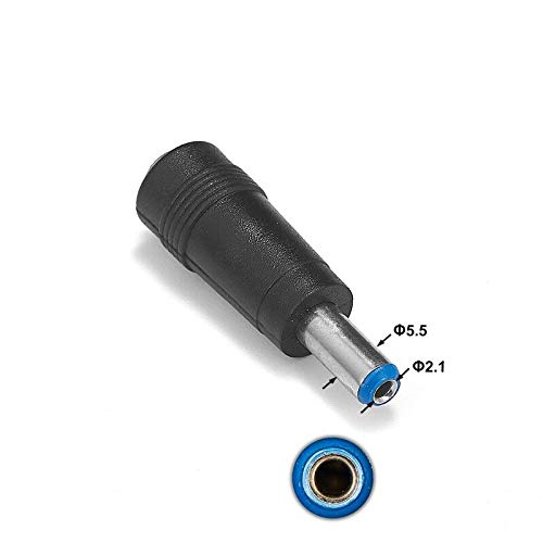 CentIoT - DC Power Socket Connector 5.5 x 2.5 mm Male Jack -to- Female DC Plug 5.5 x 2.1mm Adapter Converter