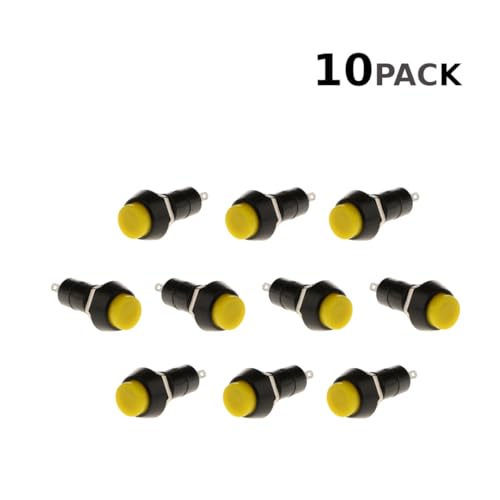 CentIoT - PBS-11A Circular Push Button Switch - 12MM Self-locking Latching