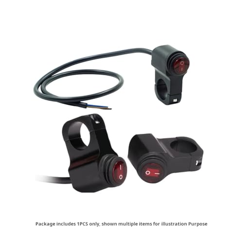 CentIoT - Waterproof Aluminum Alloy bike Handle bar switch - 12V 16A 3 Wire 22mm