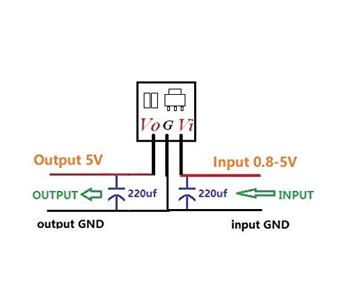 CentIoT - DC-DC Mini Step-Up Boost Converter - 0.9-5V 1.5V 1.8V 2.5V 3V 3.3V 3.7V 4.2V to 5V (0.9-5V 500mA Mini)
