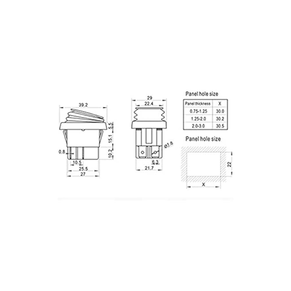 CentIoT - Waterproof Rocker Switch - IP65 KCD4 250V 16A 4PIN DPST ON-OFF