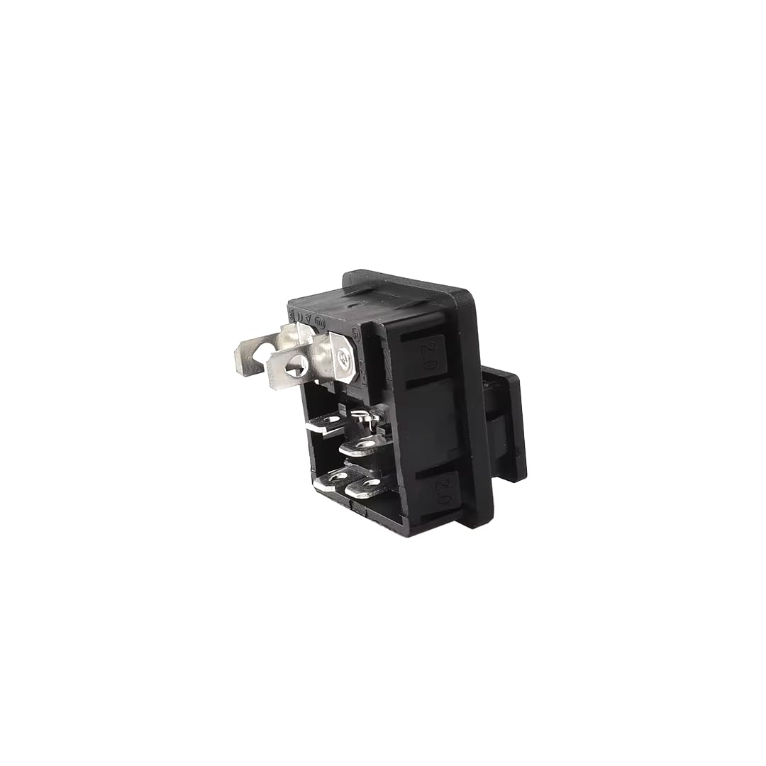 CentIoT - IEC320 C8 Power Cord Inlet Socket Receptacle - ON-Off 4PIN DPST Rocker Switch