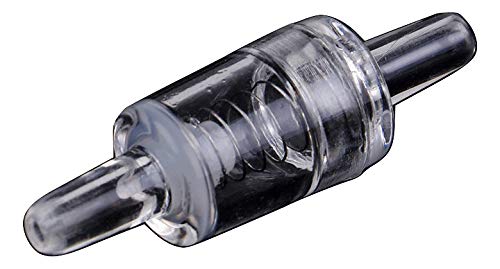 CentIoT - One-Way Non-Return inline check valve - plastic Transparent - for Water fuel gas liquid