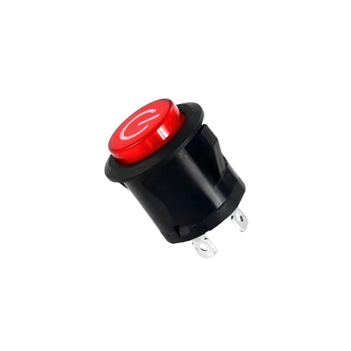 CentIoT - Illuminated LED SPST ON/OFF Circular Push Button self-locking Switch - 22MM 3Pin latching