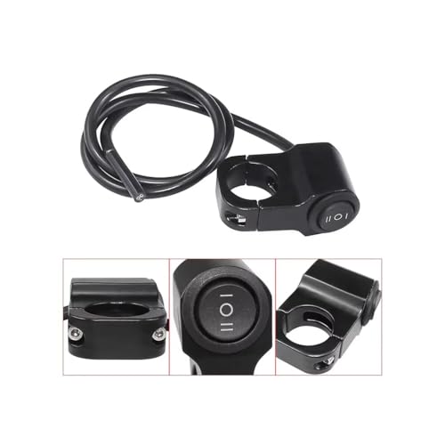 CentIoT - Waterproof Aluminum Alloy bike Handle bar switch - 12V 16A 3 Wire 22mm