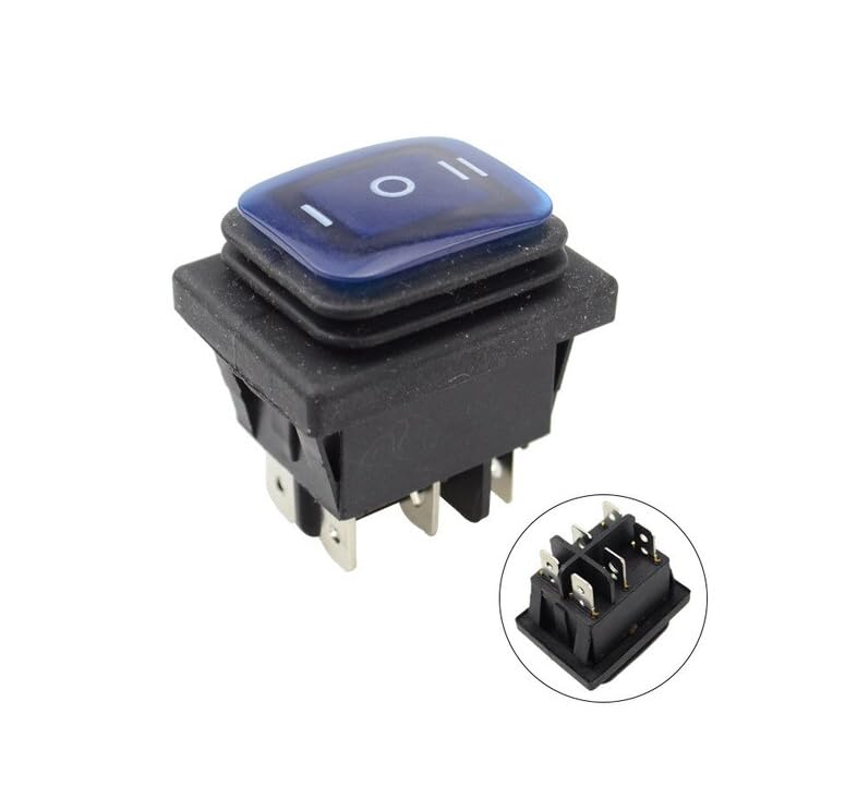 CentIoT - Waterproof Rocker Switch - IP65 KCD4 250V 16A 6PIN DPDT ON-OFF-ON