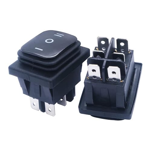 CentIoT - Waterproof Rocker Switch - IP65 KCD4 250V 16A 6PIN DPDT ON-OFF-ON