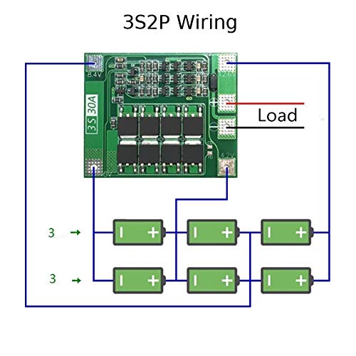 CentIoT - 3S 11.1 12.6V Battery Charging Module PCB BMS Protection Board For 3 Series lithium LicoO2 Limn2O4 18650 26650 battery - with Balance Function