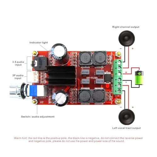 CentIoT - TPA3116D2 2 x 50W stereo - Dual Channel Stereo Class D Digital Audio Power Amplifier finished Board