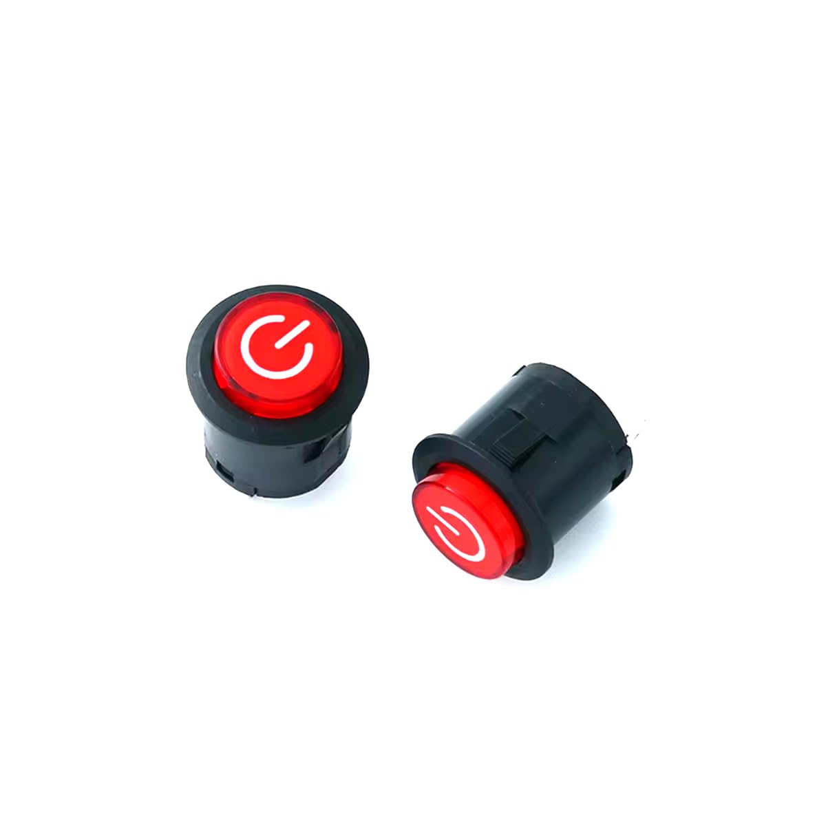 CentIoT - Illuminated LED SPST ON/OFF Circular Push Button self-locking Switch - 22MM 3Pin latching