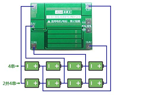 CentIoT® - 4S 14.8V 16.8V BMS Battery Management System PCM PCB for 4 Series 18650 li-ion Lithium Ion Battery Pack