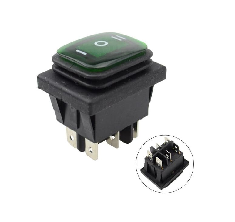 CentIoT - Waterproof Rocker Switch - IP65 KCD4 250V 16A 6PIN DPDT ON-OFF-ON