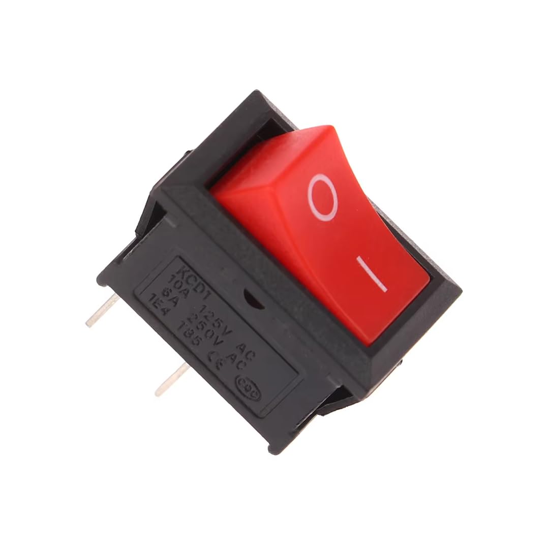 CentIoT - Rocker Switch - KCD1 snap fit 250V 6A SPST ON-OFF 2 Position, 2PIN