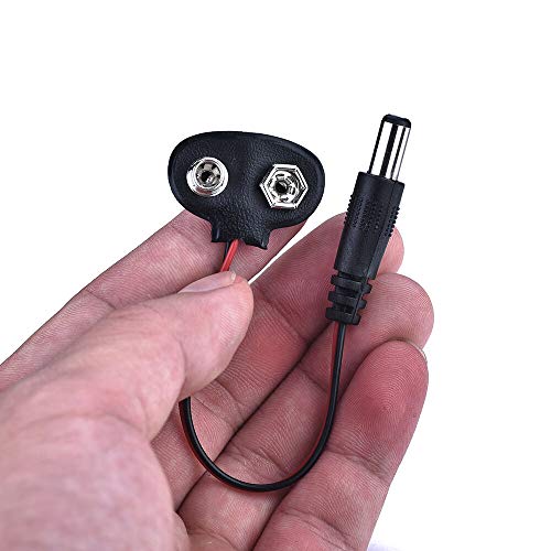 CentIoT - 5PCS 9V battery snap power cable to DC 9V clip male line battery adapter suitable for arduin and other MCU's