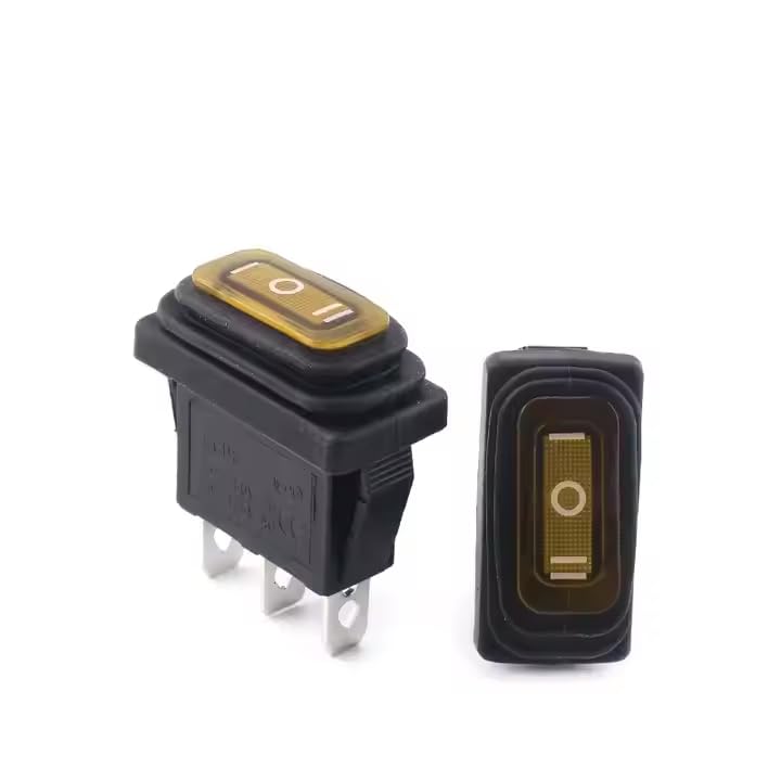 CentIoT - Waterproof Rocker Switch - IP65 KCD3 250V 35X18mm 15A 3PIN ON-OFF-ON SPDT