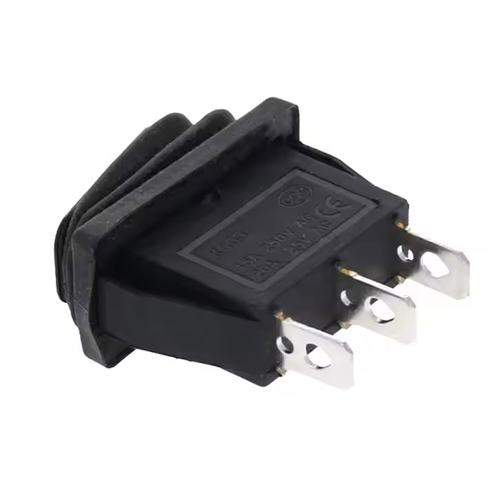 CentIoT - Waterproof Rocker Switch - IP65 KCD3 250V 35X18mm 15A 3PIN ON-OFF