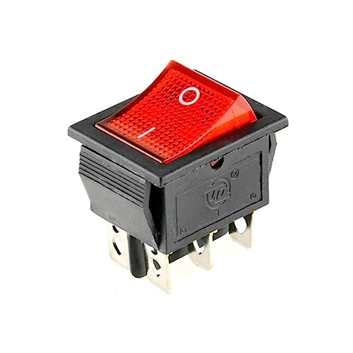 CentIoT - Illuminated Button - KCD4 DPST ON-Off 15A 250V AC / 20A 125V AC 6 Pin - Light Rocker Power Switch