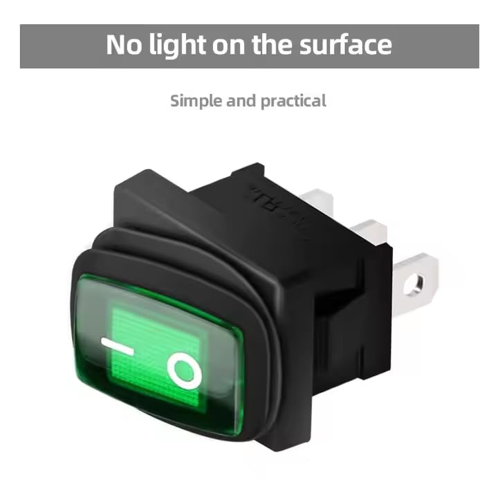 CentIoT - Waterproof Rocker Switch - IP65 KCD1 21 X 15MM 250V 6A 3PIN ON-OFF SPST