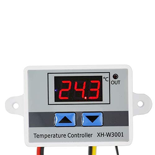 CentIoT - XH-W3001 AC 110 to 220V 10A 1500W - LED Digital Temperature Controller Thermostat for incubator - with waterproof NTC Sensor