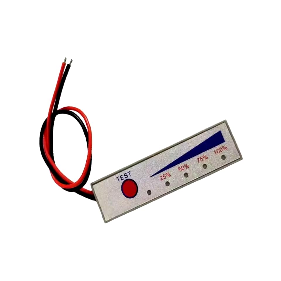 CentIoT - Battery Power Indicator - 18650 Li-ion lipo Lithium Battery Capacity Indicator Power LED Display PCB Board Meter Tester - with switch and Bezel 6CM