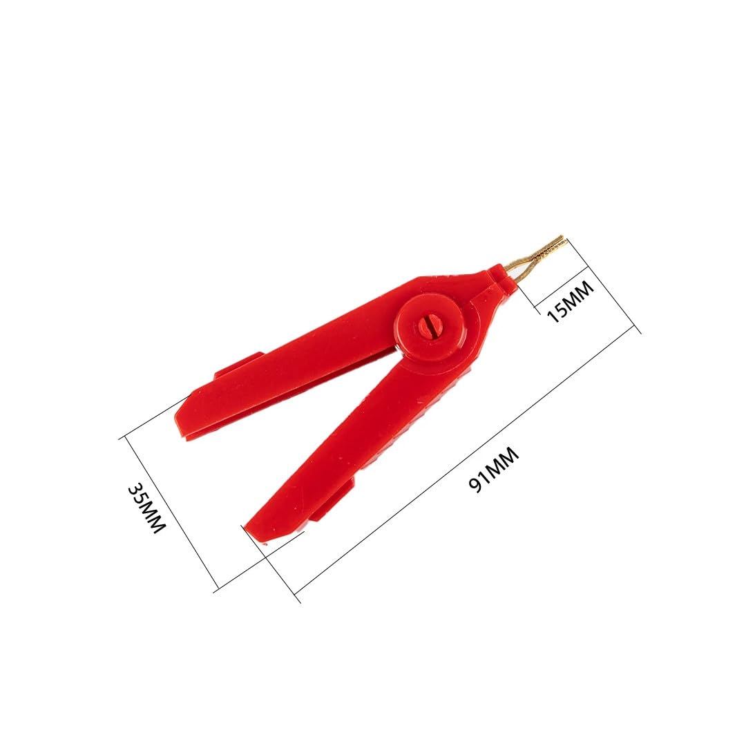 CentIoT - 2PCS 20A 90mm Large kelvin crocodile Duckbill Clips Crocodile Adapter Plug Probe Clip - welded Brass gold plated