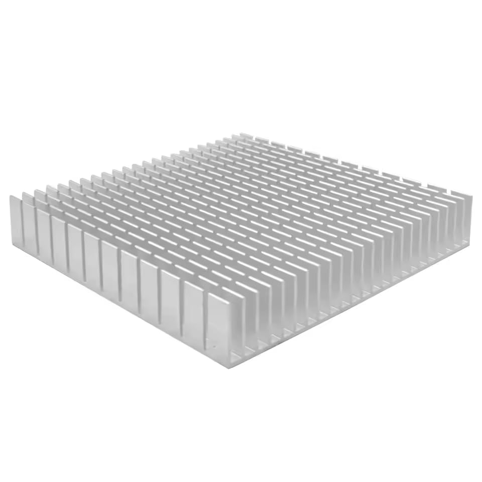 CentIoT - Aluminum HeatSink for electronic Chip LED RAM COOLER cooling (50x50x11mm, Silver)