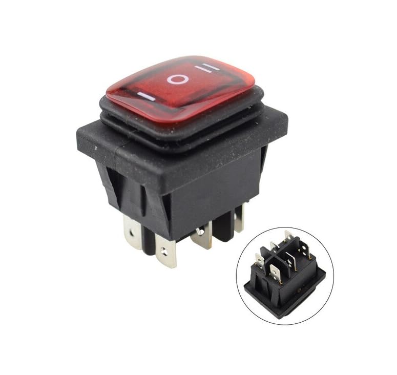 CentIoT - Waterproof Rocker Switch - IP65 KCD4 250V 16A 6PIN DPDT ON-OFF-ON
