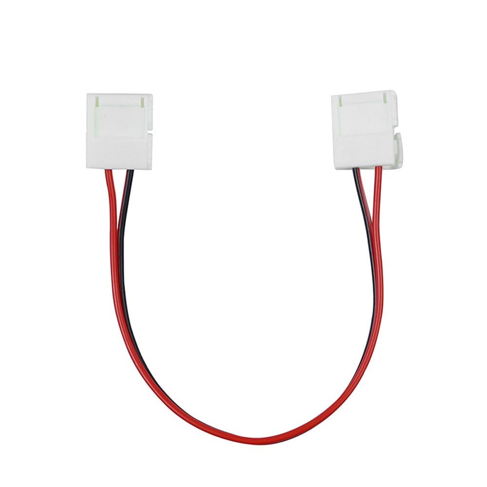 CentIoT - 8mm 2pin led easy connector for 3528 2835 single color led strip (Strip to Strip, 5Pack)