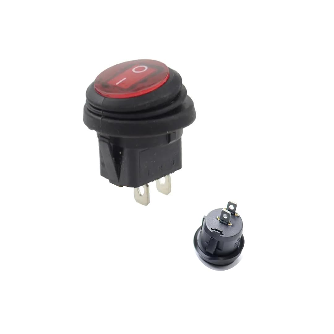 CentIoT - Waterproof Round Rocker Switch - IP65 KCD1 250V 6A 2PIN ON-OFF SPST