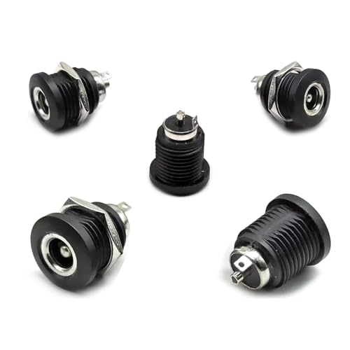 DC Power Jack Male Socket - Panel Mount Plastic 12V 5A