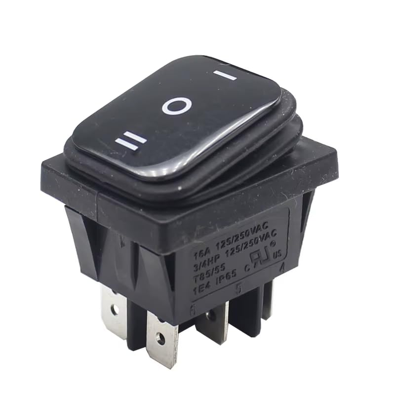 CentIoT - Waterproof Rocker Switch - IP65 KCD4 250V 16A 6PIN DPDT ON-OFF-ON