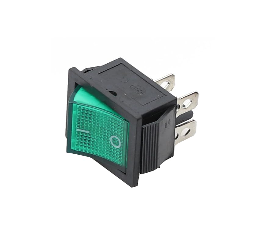 CentIoT - Illuminated Button - KCD4 DPST ON-Off 15A 250V AC / 20A 125V AC 6 Pin - Light Rocker Power Switch