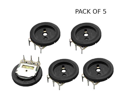 CentIoT - B203 16 x 1mm Gear Potentiometer Single Pot Dial Volume Switch 3PIN 20K - (5PCS)