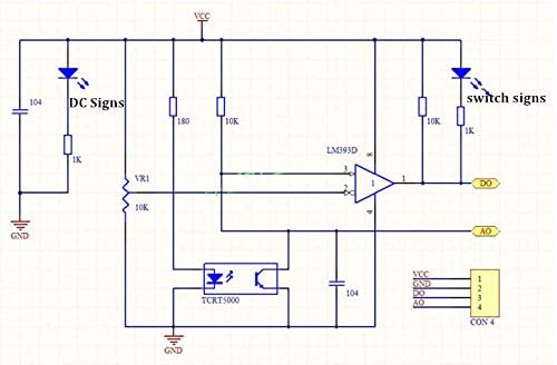 CentIoT - TCRT5000 Infrared Sensor Switch Line Track Sensor Module - Blue