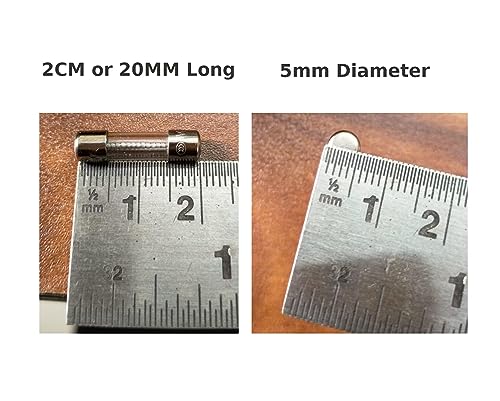 CentIoT - 5 x 20MM - Slow Blow Time delay Insurance - Glass Tube Fuse 250V - 2 PCS
